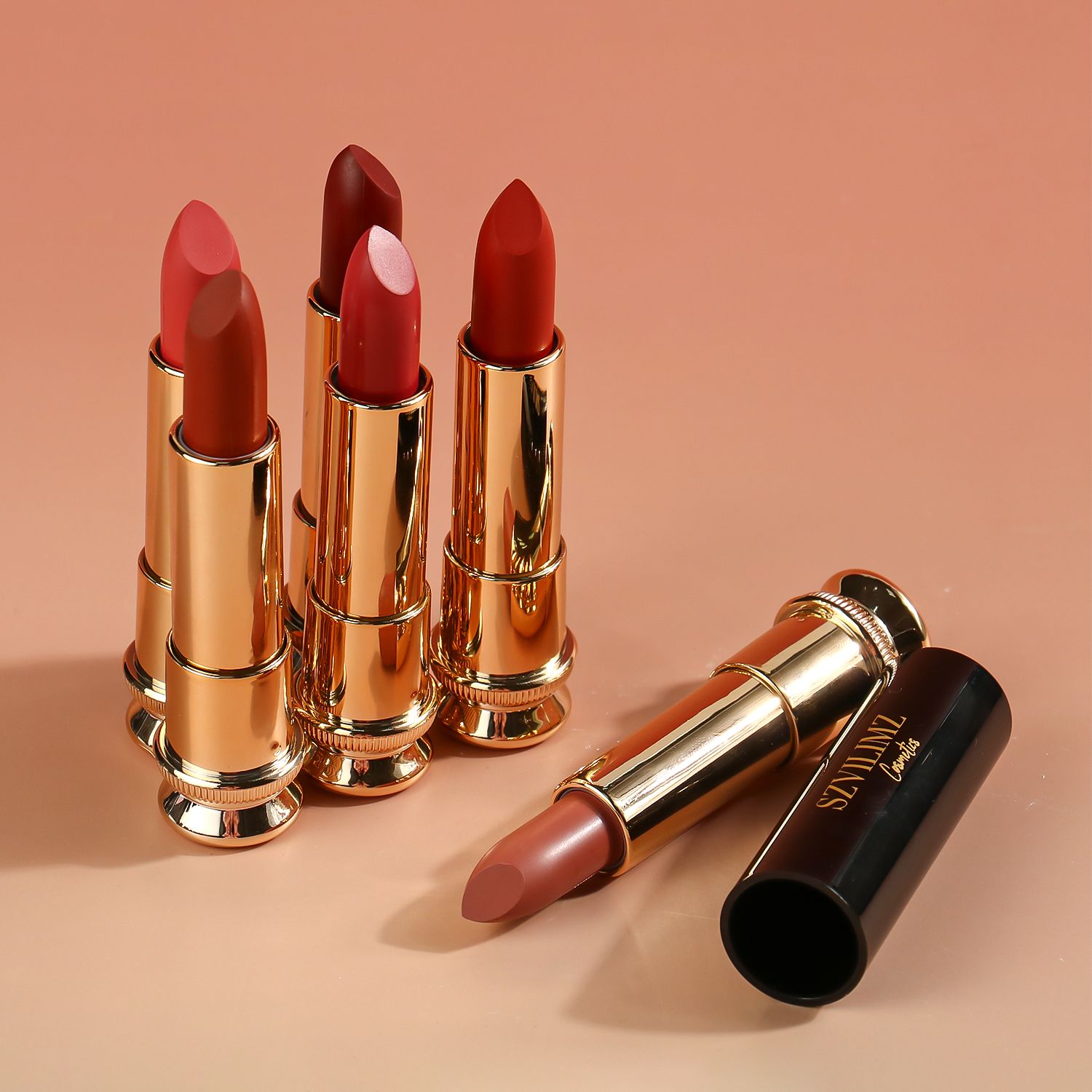 SZVILIMZ  Lipstick Good color rendering High color saturation Exquisite in texture Waterproof and sweat-proof No lasting makeup off More color number"