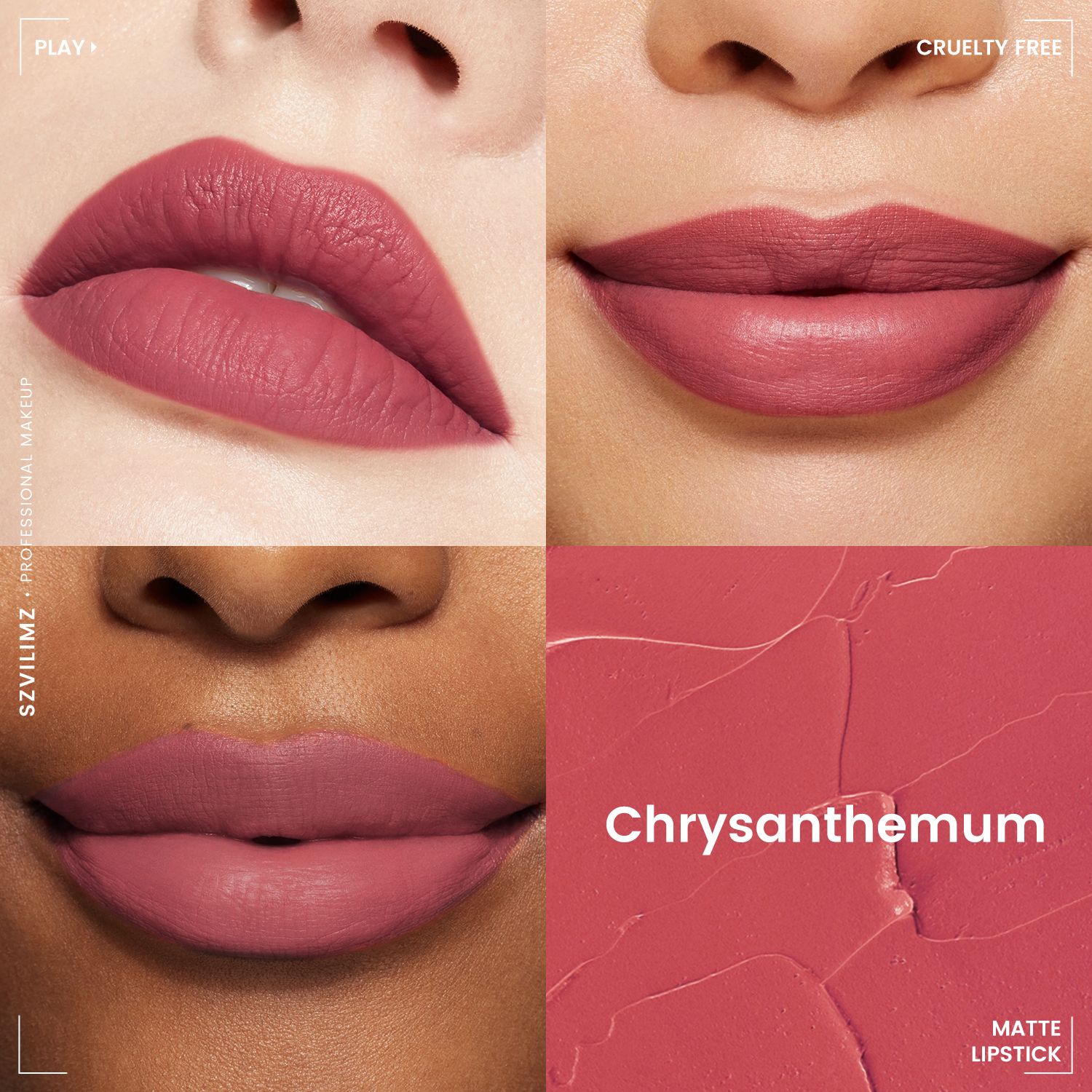 SZVILIMZ  Lipstick Good color rendering High color saturation Exquisite in texture Waterproof and sweat-proof No lasting makeup off More color number"