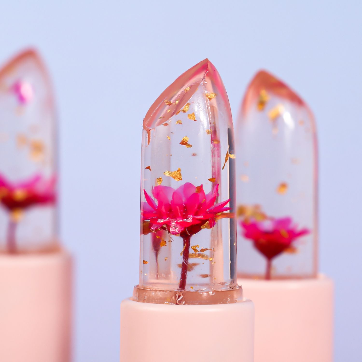 SZVILIMZ flower lipstick plant essence moisturizing long-lasting moisturizing flower fragrance temperature sensitive color removal lip dead skin anti-drying long-lasting