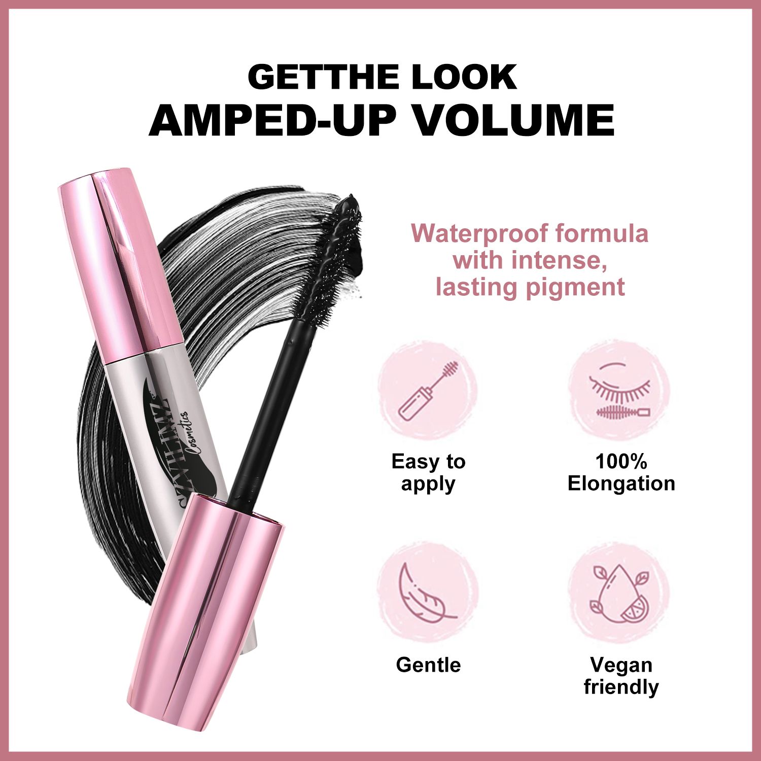 SZVILIMZ Mascara has fast shaping speed, three-dimensional, no smudging, naturally curled, long and thick, clear roots, waterproof and sweat-proof, long-lasting and does not remove makeup,