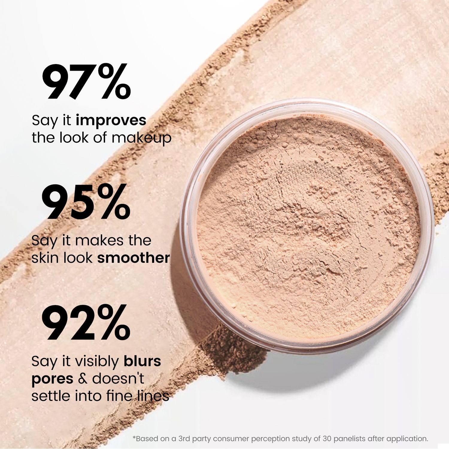 SZVILIMZ Concealer loose powder Fine powder, even skin tone, matte makeup effect, easy to carry, waterproof and sweat-proof, long-lasting makeup, comes with a powder puff, suitable for high temperatur