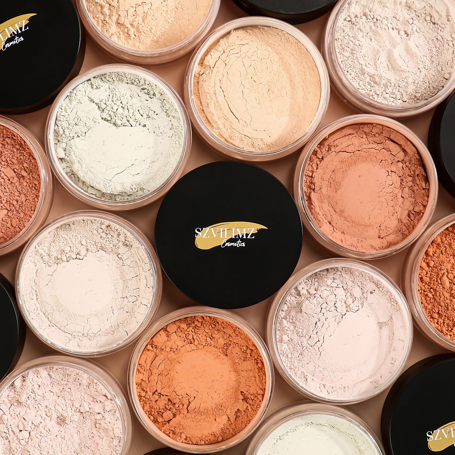 SZVILIMZ Concealer loose powder Fine powder, even skin tone, matte makeup effect, easy to carry, waterproof and sweat-proof, long-lasting makeup, comes with a powder puff, suitable for high temperatur