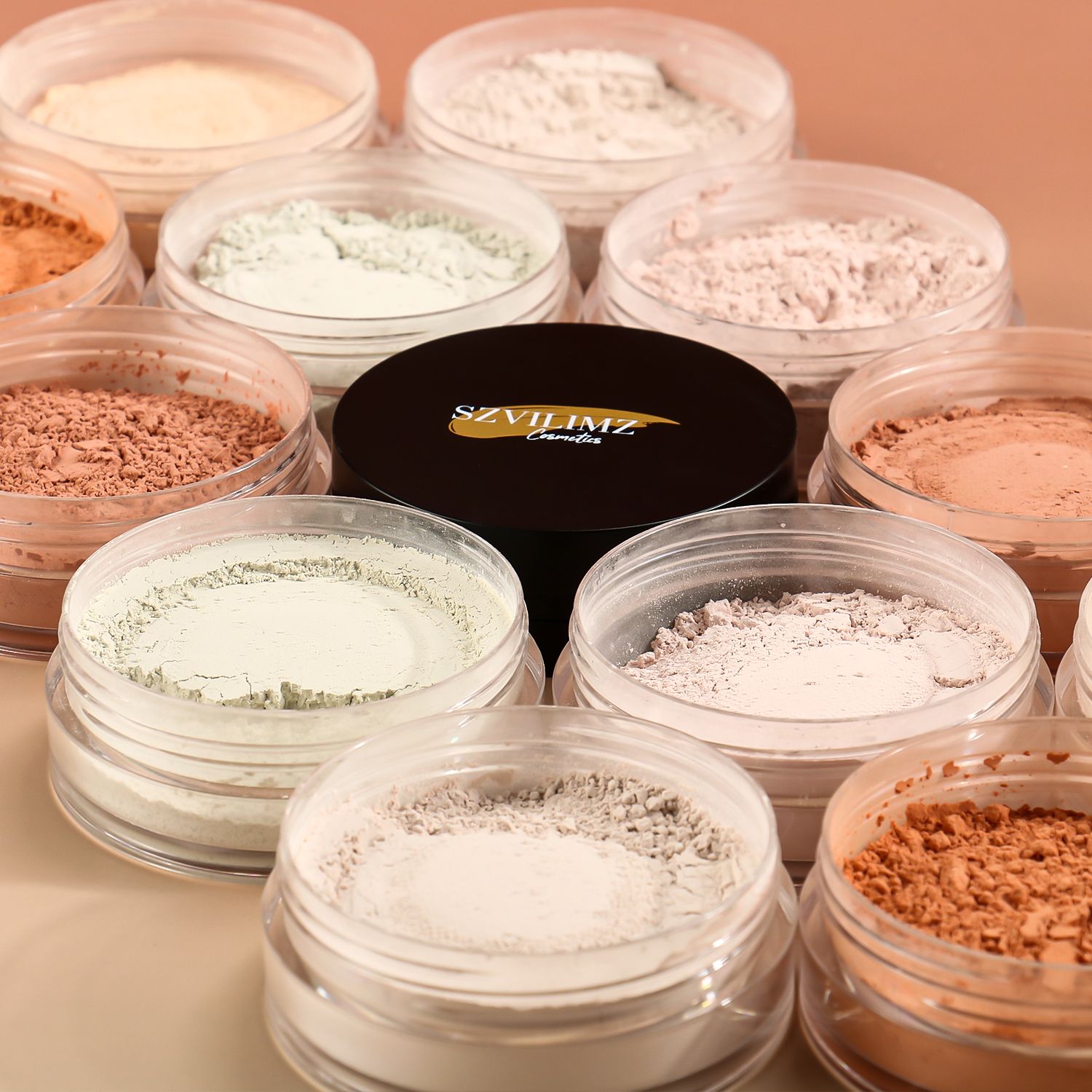 SZVILIMZ Concealer loose powder Fine powder, even skin tone, matte makeup effect, easy to carry, waterproof and sweat-proof, long-lasting makeup, comes with a powder puff, suitable for high temperatur