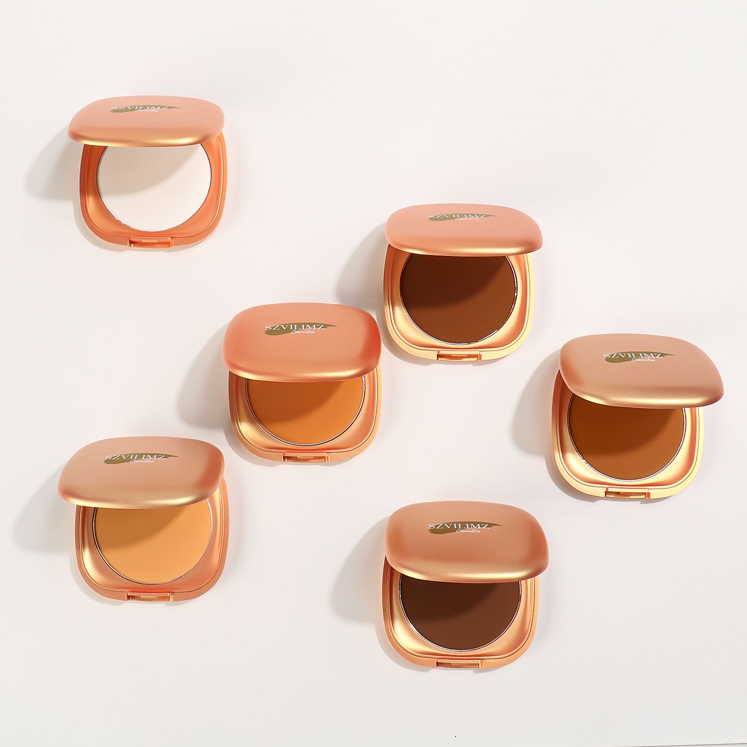 SZVILIMZ Fine and fine powder Good concealer effect Uniform skin tone Matte makeup effect Easy to carry Waterproof and sweat-proof Long time without makeup Good ductility"