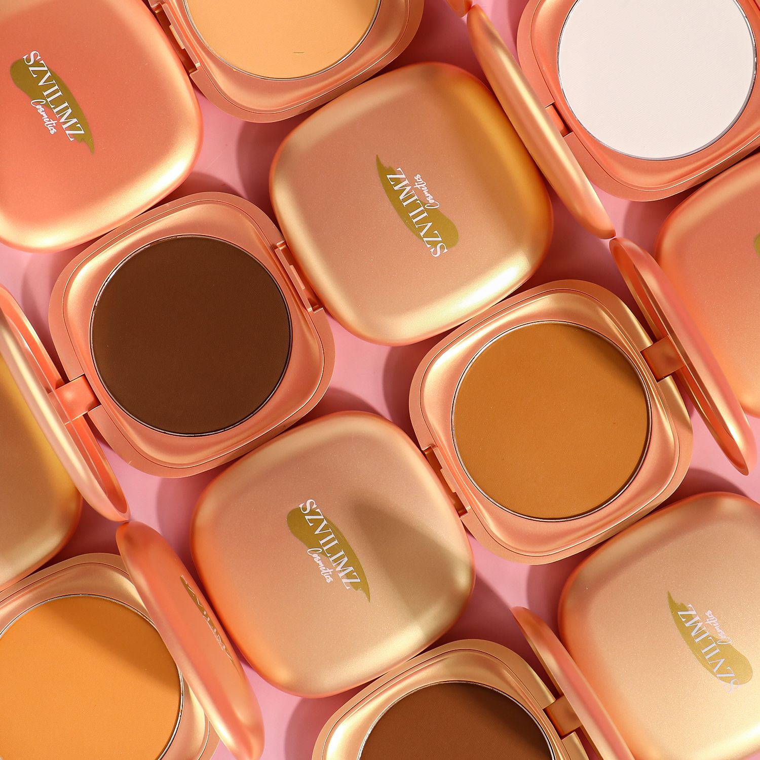 SZVILIMZ Fine and fine powder Good concealer effect Uniform skin tone Matte makeup effect Easy to carry Waterproof and sweat-proof Long time without makeup Good ductility"