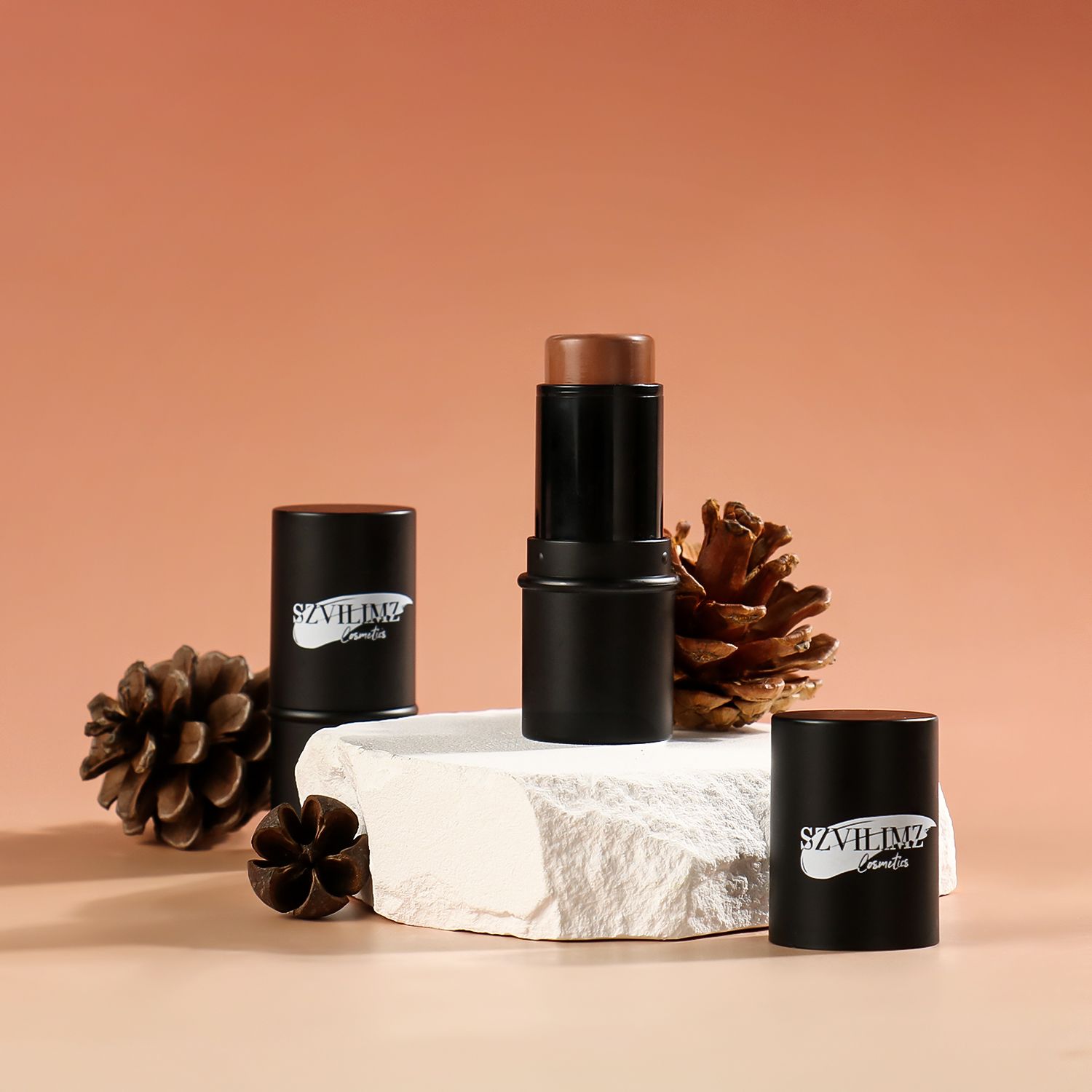 SZVILIMZ Highlight stick Cream of the texture Capacity repair Lighyour complexion Matte makeup effect Easy to carry Waterproof and sweat-proof Long time without makeup Good ductility"