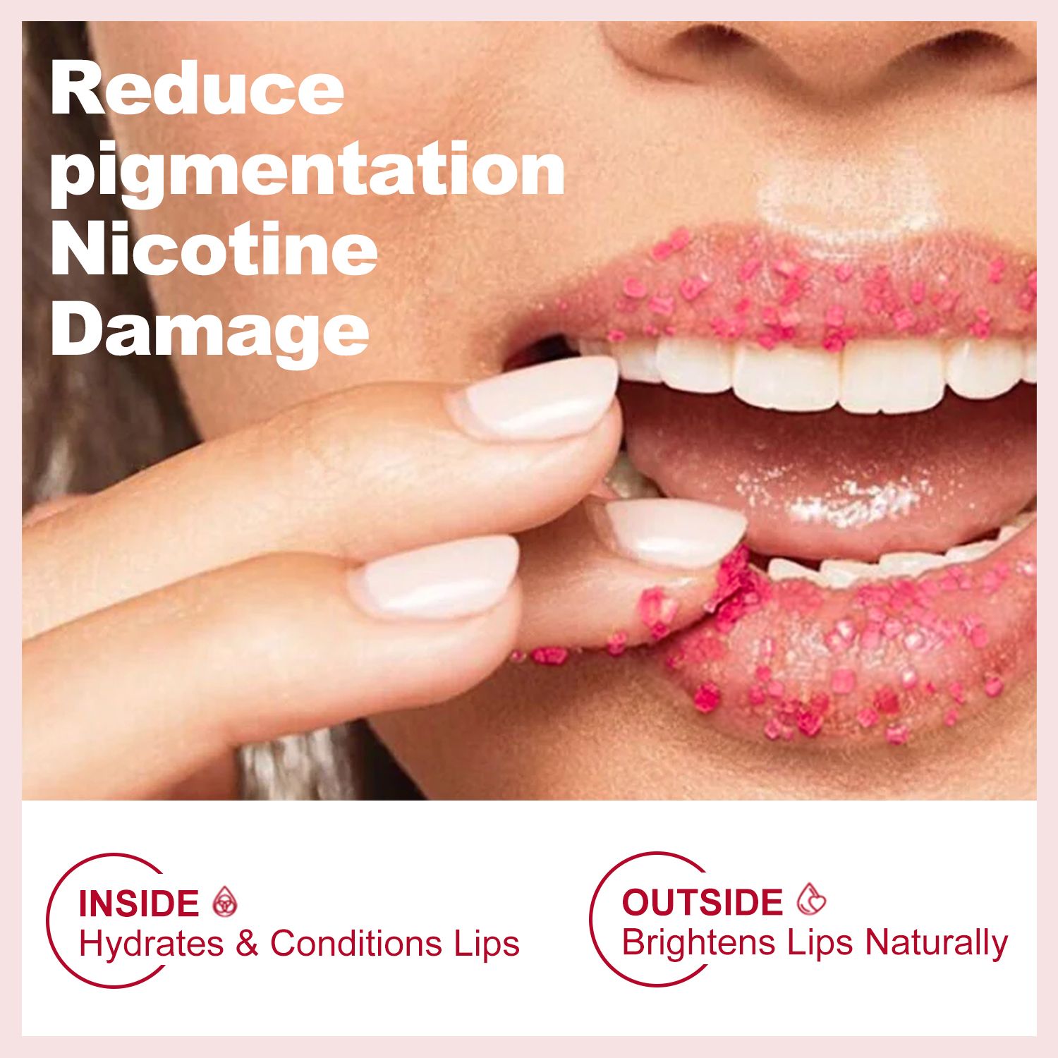 SZVILIMZ Lip Scrub Moisturizing Long-lasting moisturizing Fruity scent Diminish lip lines Remove lip dead skin Gentle and refreshing Non-sticky