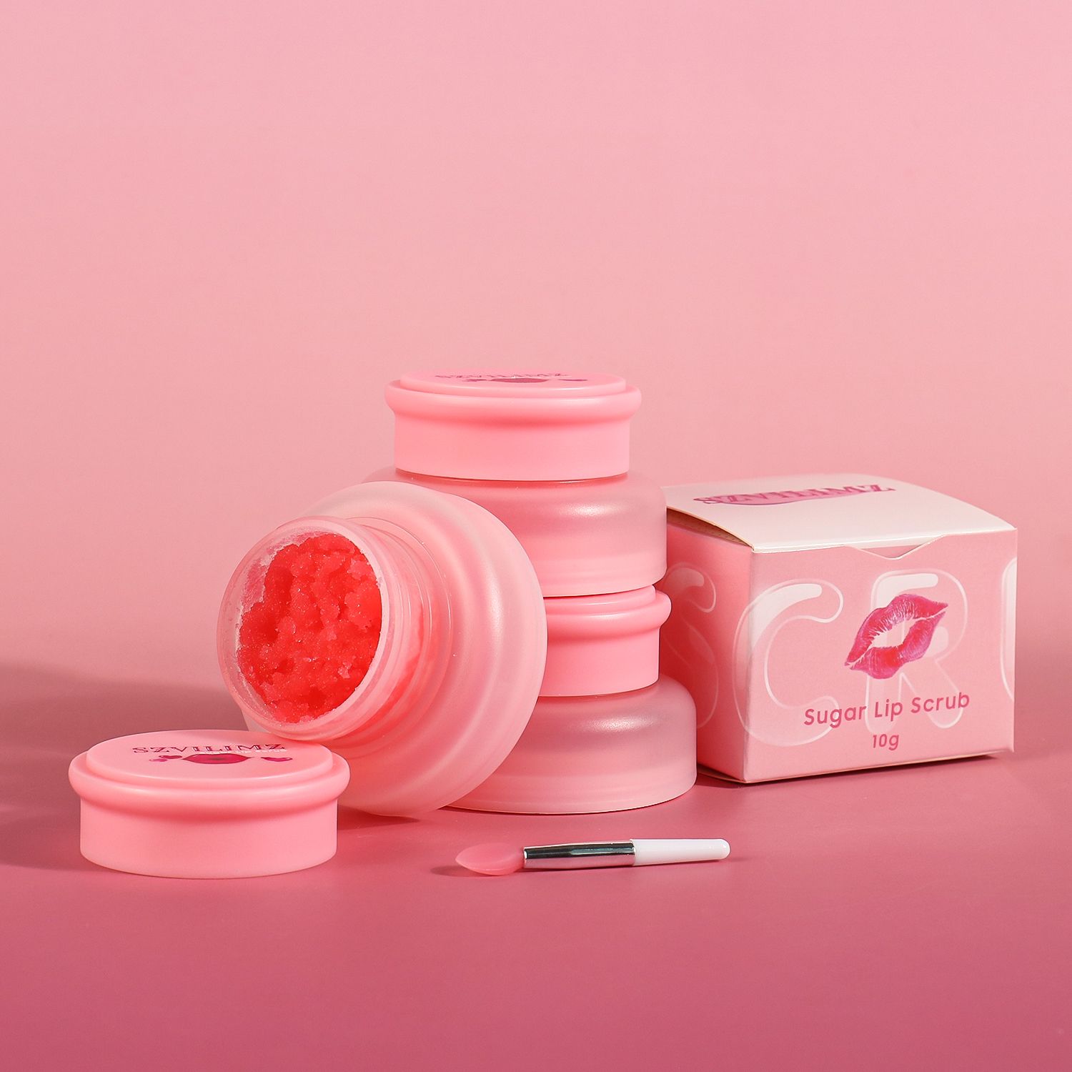 SZVILIMZ Lip Scrub Moisturizing Long-lasting moisturizing Fruity scent Diminish lip lines Remove lip dead skin Gentle and refreshing Non-sticky