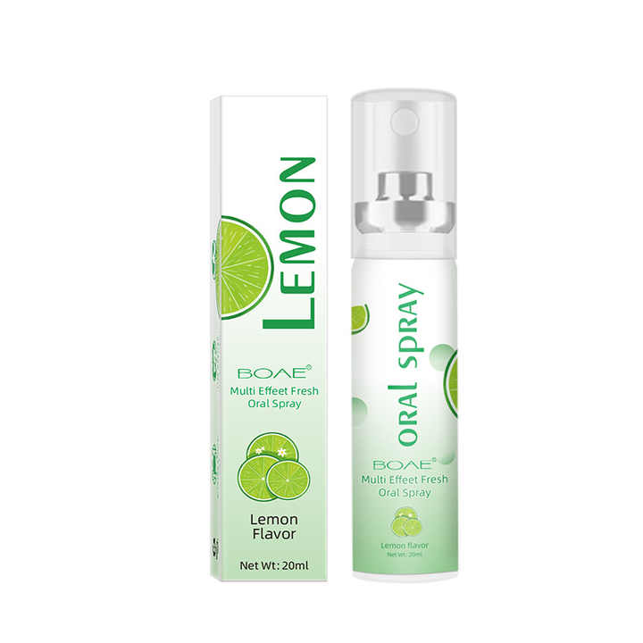 Oral Freshener Probiotics - Infused Spray - Lemon, Peach and Mint Flavor Combination Pack, Long-lasting freshness of the mouth, removes odor 1 bottle 20ml