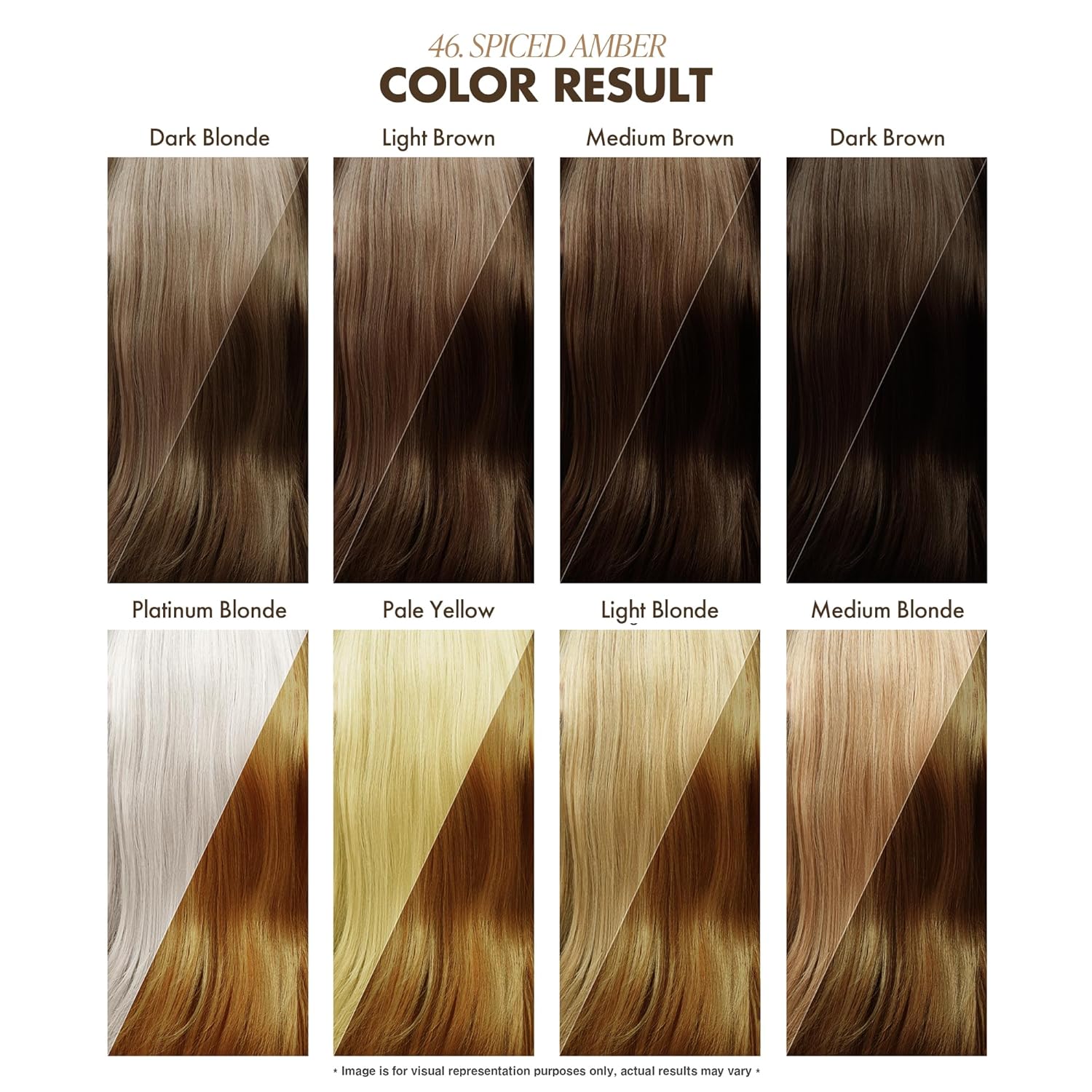 Adore Semi Permanent Hair Color - Vegan andCruelty-Free Brown Hair Dye - 046 Spiced Amber 1 bottle 118ml