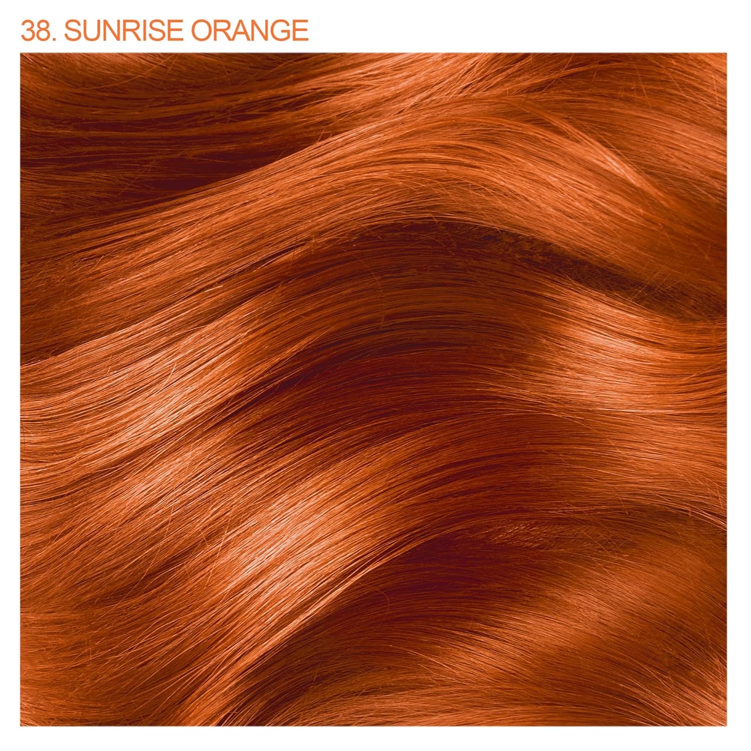 Adore Semi Permanent Hair Color - Vegan and Cruelty-Free Orange Hair Dye - 038 Sunrise Orange1 bottle 118ml