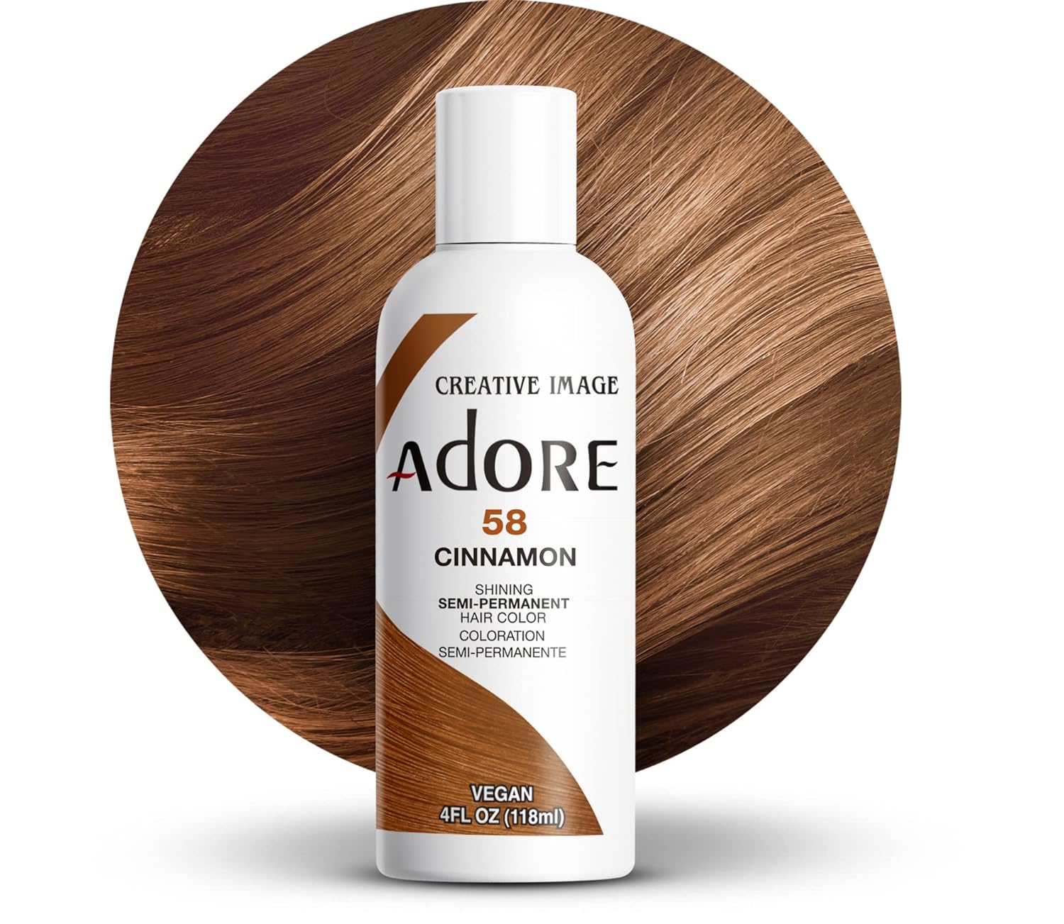 Adore Semi Permanent Hair Color - Vegan and Cruelty-Free Clear Hair Dye Set- 6 bottles, 118ml each