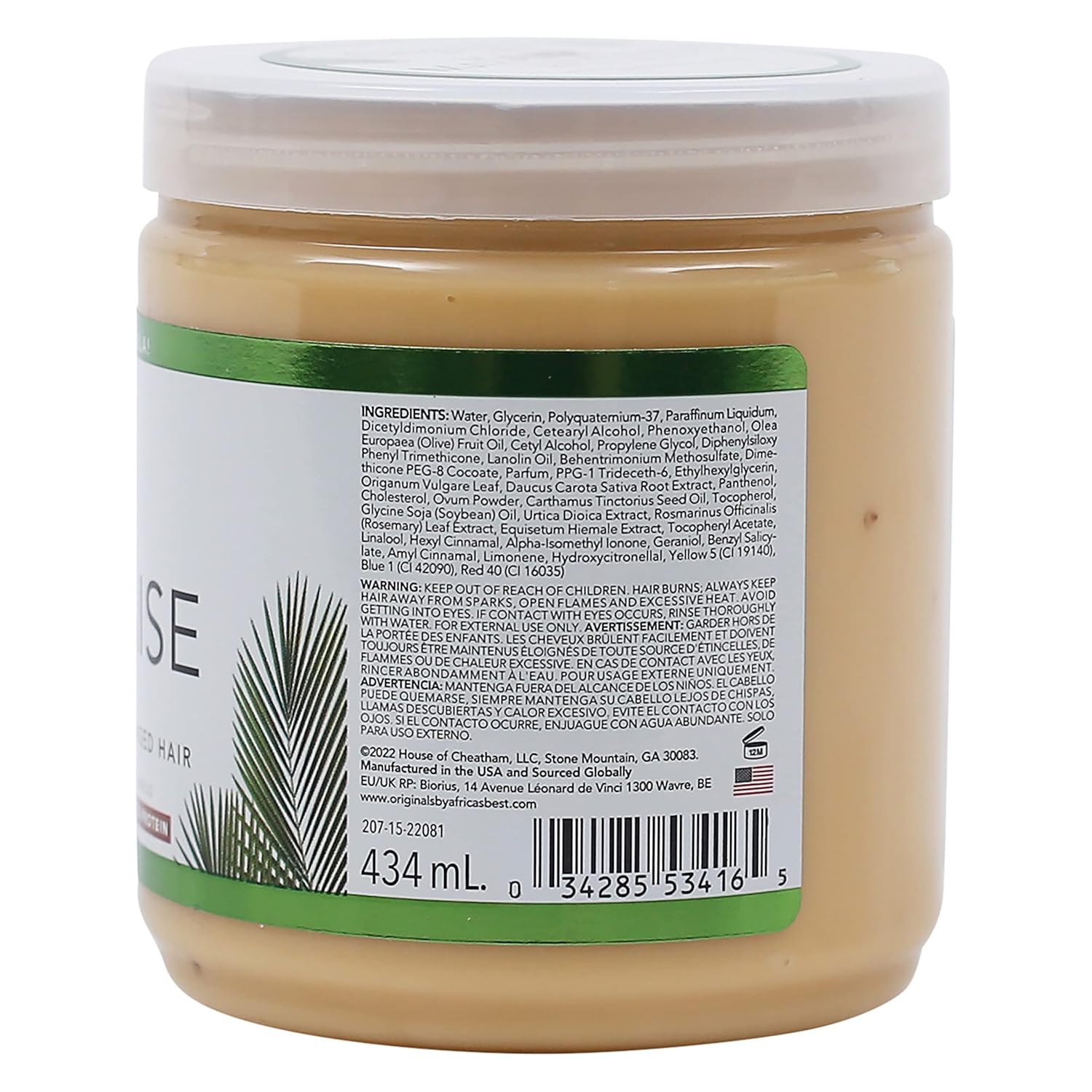 Africa's Best Originals Hair Mayonnaise Deep Conditioner, 426g Each - Treat & Repair Dry, Damaged Hair with Olive Oil, Herbs & Egg Protein