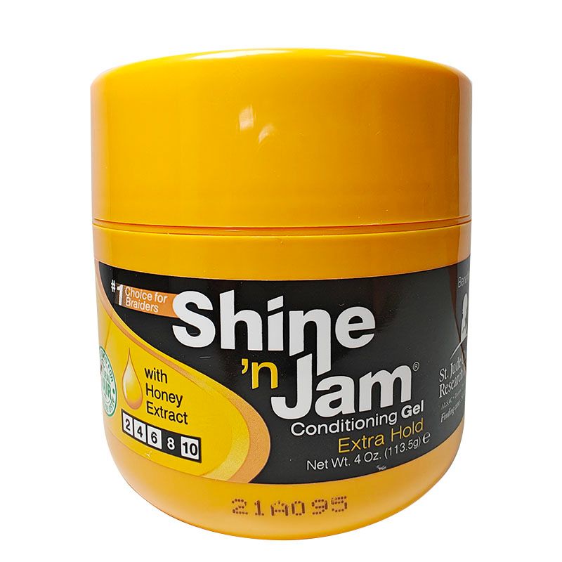 Shine 'n Jam Hair wax，Braid hair wax，edge control ，no white flaking ，Suitable for braided curly hair1 bottle 113g