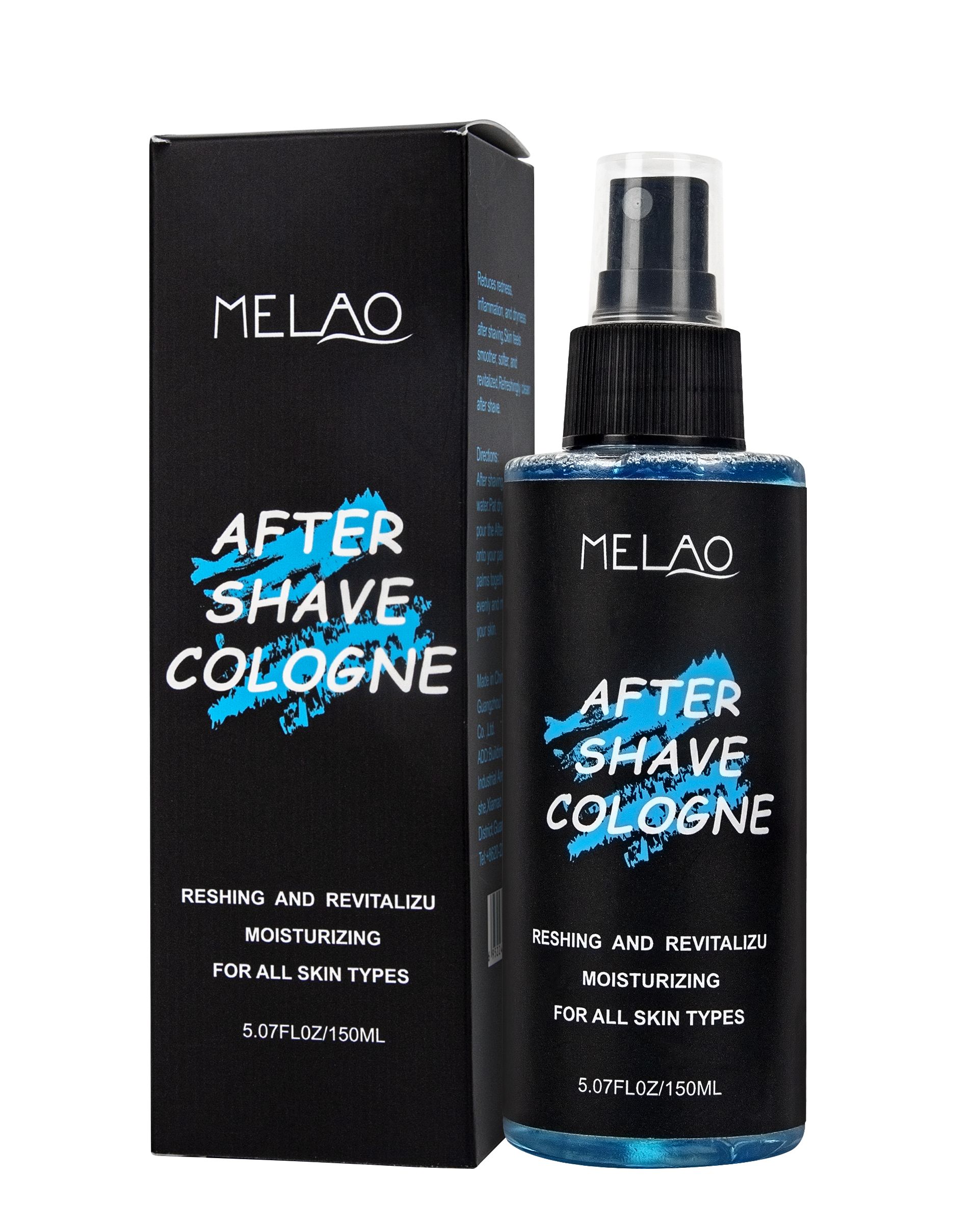 MELAO After Shave Cologne Spray  Refresh, Revitalize & Moisturize, For All Skin1 bottle 150ml