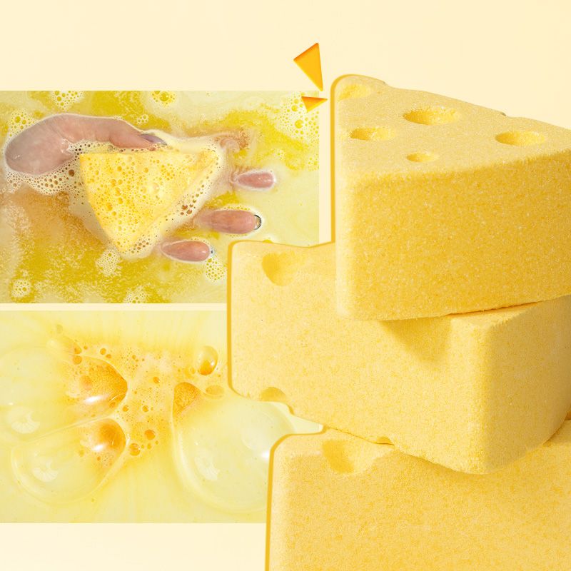 Fun Cheese Bath Bombs, - Lush Bubbles, Aloe - Like Nourishing Feel Cheese - Form Bath Fizzies, Explosive Bubbles, Delightful Bathtime, Moisturizing & Refreshing 80g per piece
