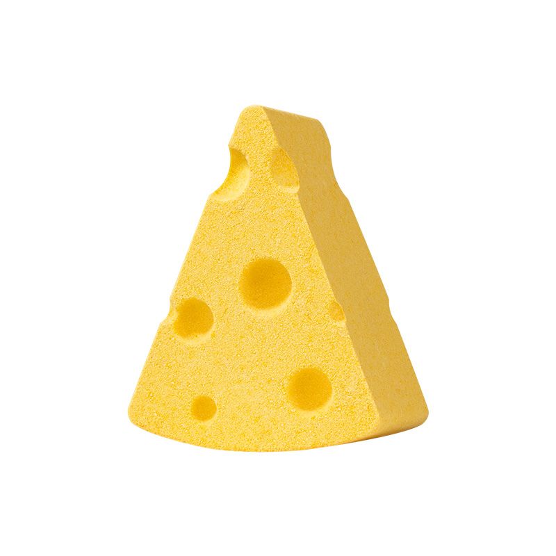 Fun Cheese Bath Bombs, - Lush Bubbles, Aloe - Like Nourishing Feel Cheese - Form Bath Fizzies, Explosive Bubbles, Delightful Bathtime, Moisturizing & Refreshing 80g per piece