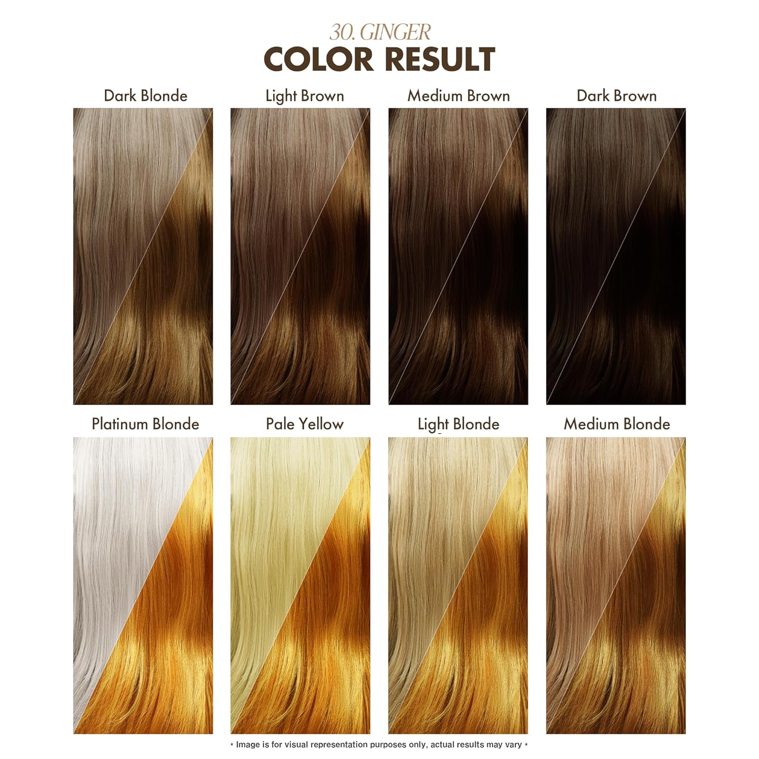 Adore Semi - Permanent Hair Color #30 Ginger, Vegan Shining Hair Dye, 1 bottle 118ml