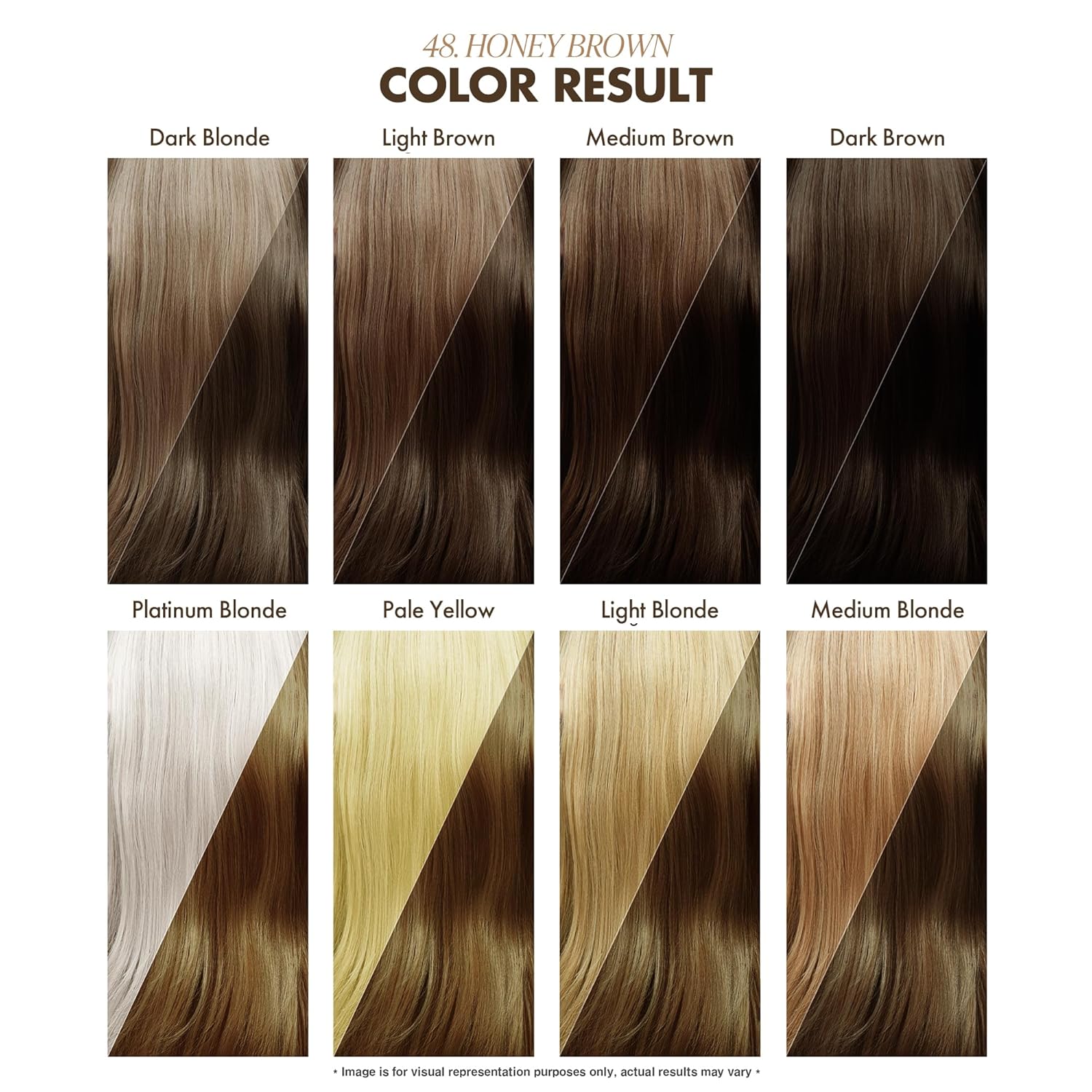 Adore Semi - Permanent Hair Color #48 Honey Brown, Vegan & Cruelty - Free, Shine - Boosting for Glossy Hair, 1 bottle 118ml