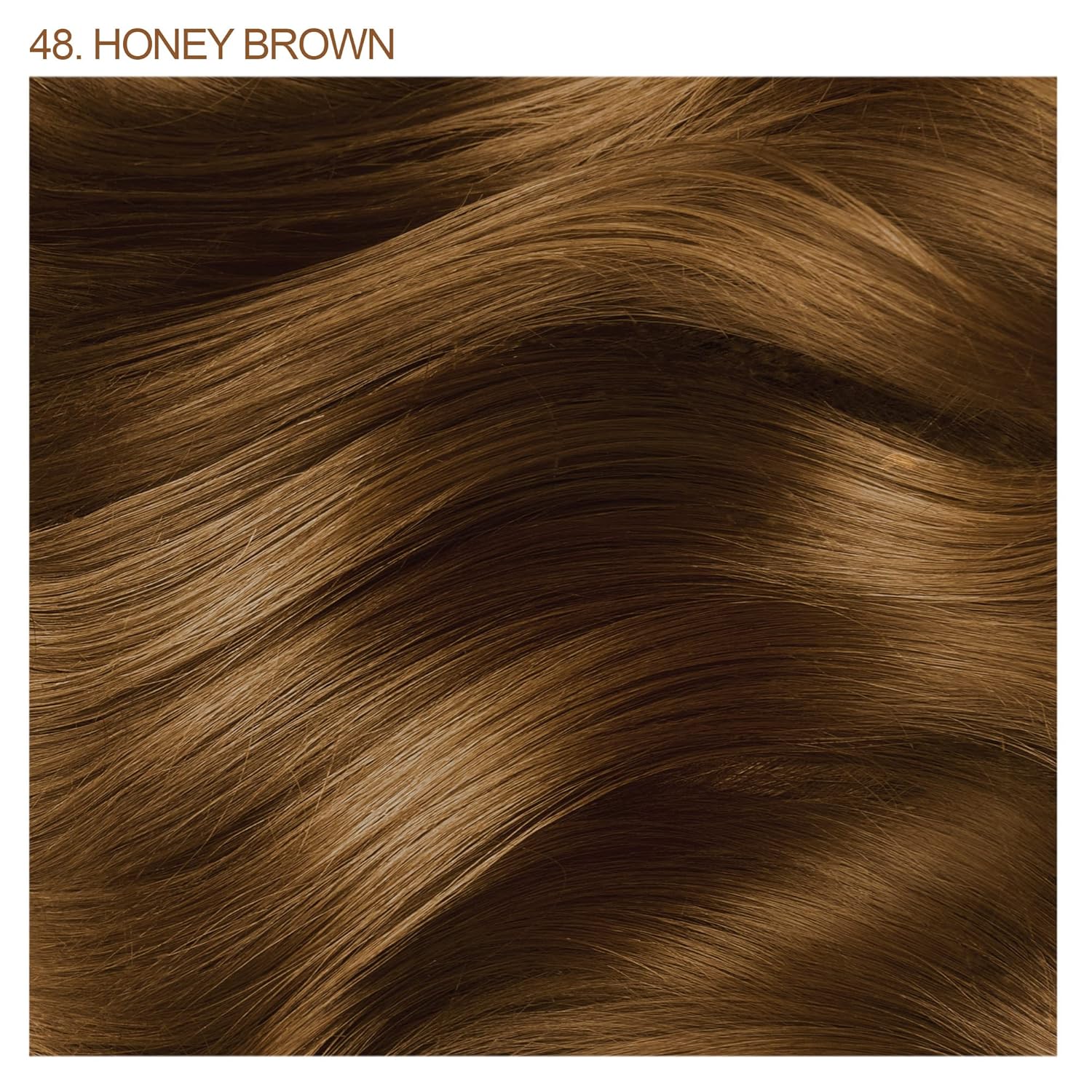 Adore Semi - Permanent Hair Color #48 Honey Brown, Vegan & Cruelty - Free, Shine - Boosting for Glossy Hair, 1 bottle 118ml