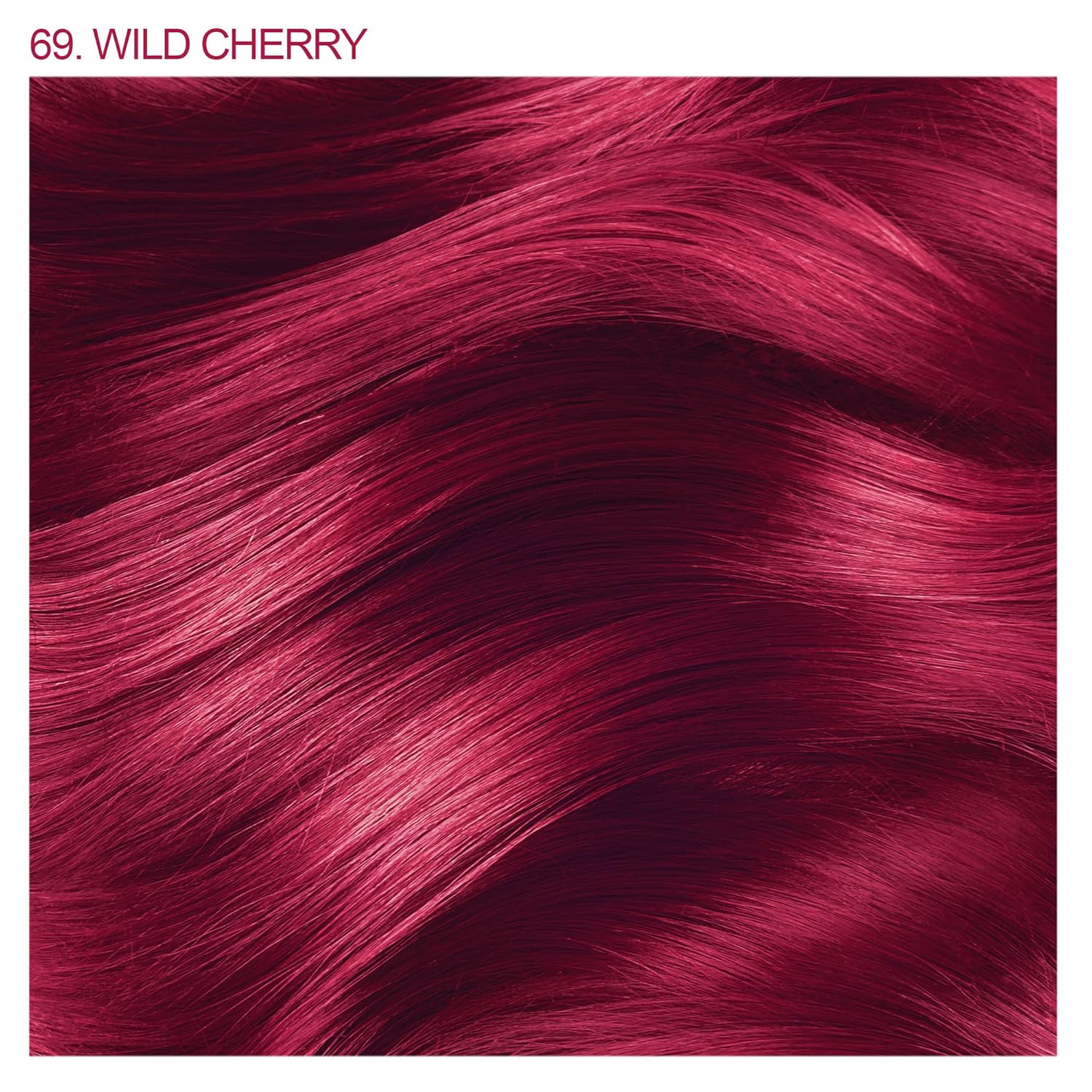 Adore Semi - Permanent Hair Color #69 Wild Cherry, Vegan Shining Hair Dye, 1 bottle 118ml