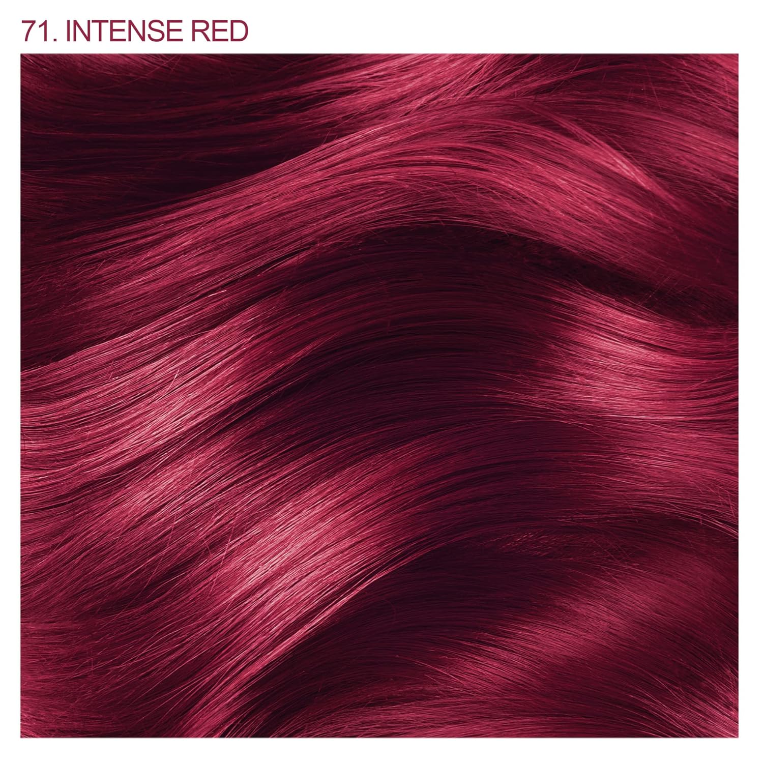 Adore Semi - Permanent Hair Color #71 Intense Red, Vegan Shining Hair Dye, 1 bottle 118m