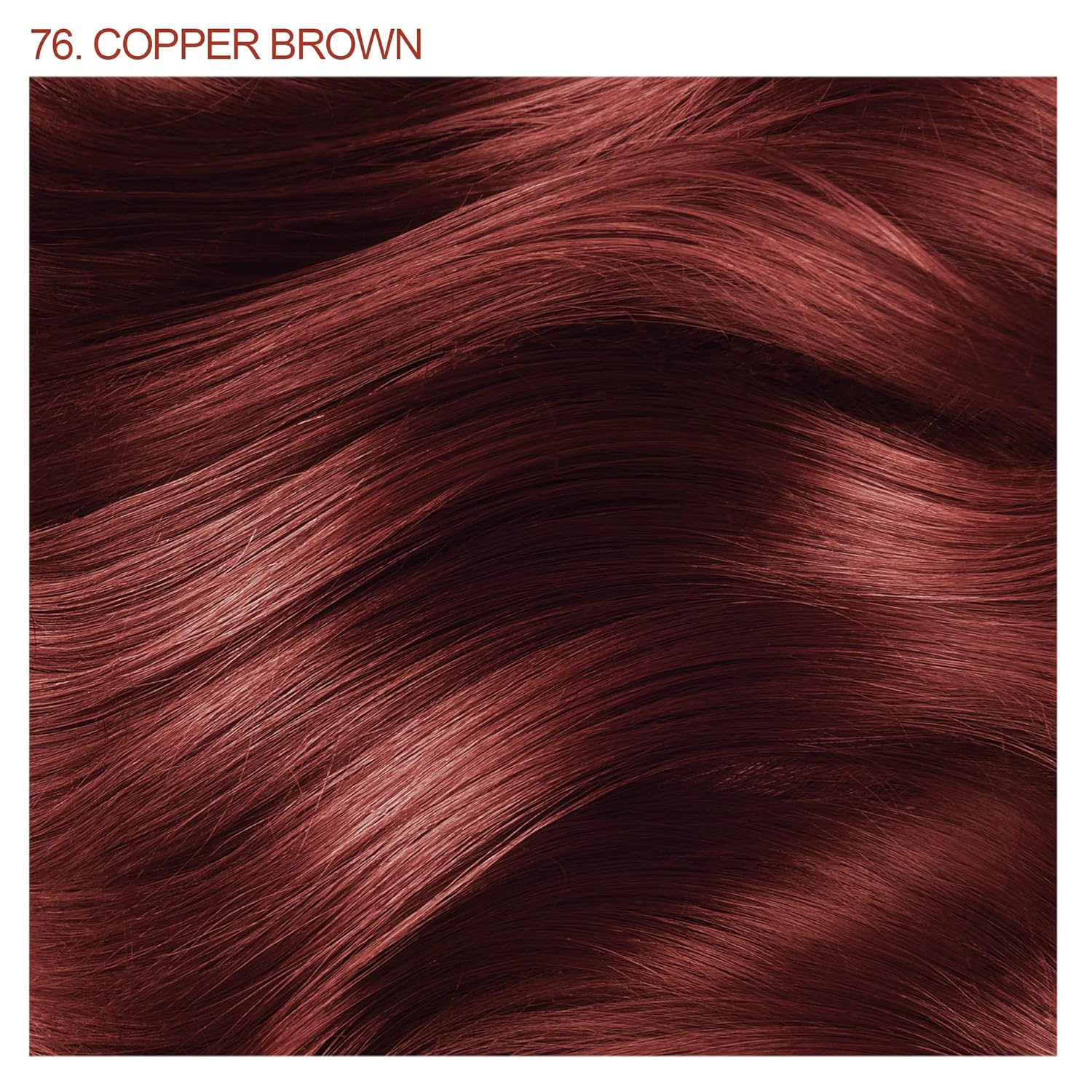 Adore Semi - Permanent Hair Color #76 Copper Brown, Vegan Shining Hair Dye, 1 bottle 118ml