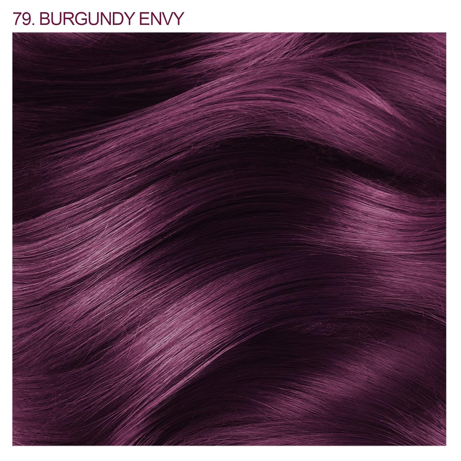 Adore Semi - Permanent Hair Color #79 Burgundy Envy, Vegan Shining Hair Dye, 1 bottle 118ml