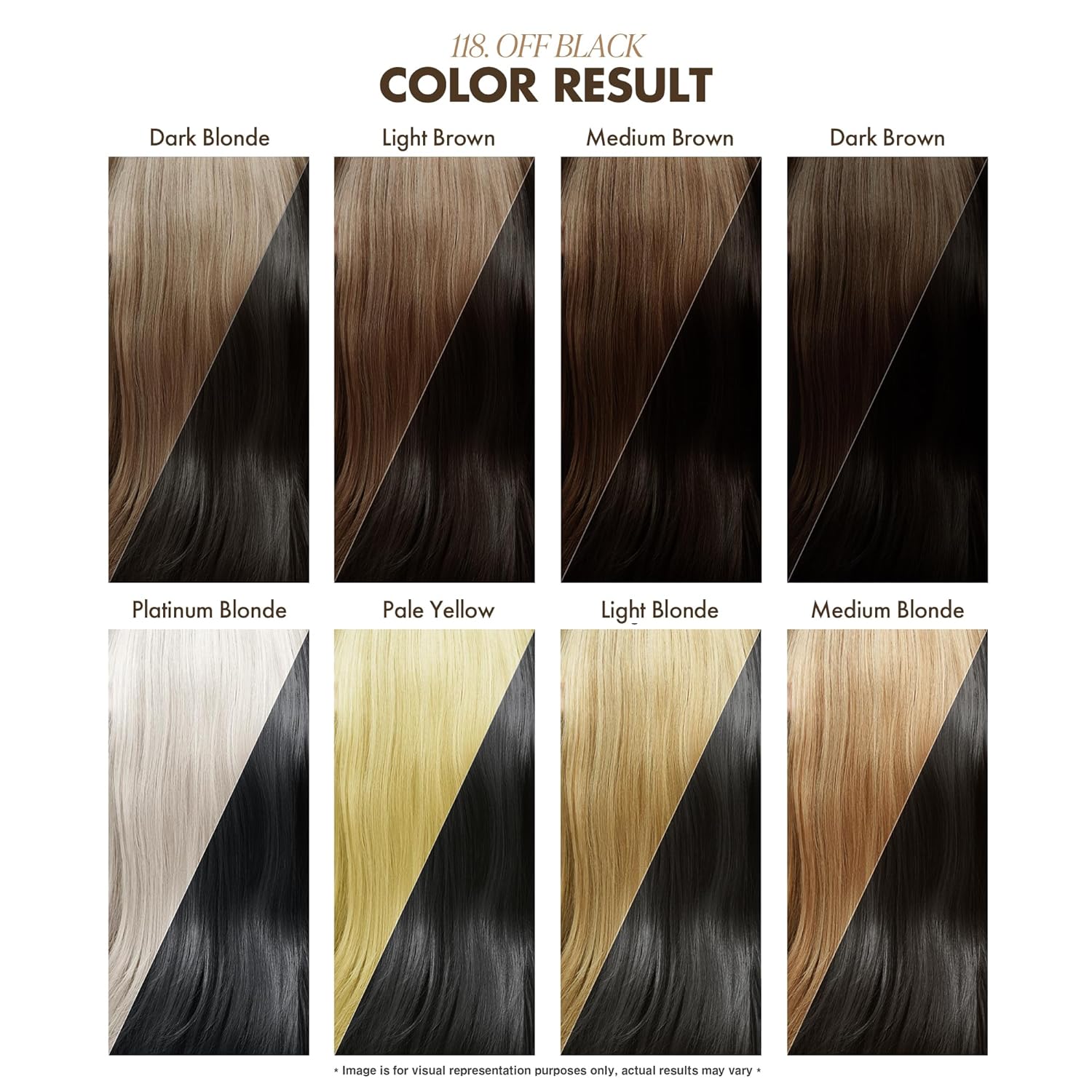 Adore 118 Off Black Semi - Permanent Hair Dye, Shining Vegan Formula, 1 bottle 118m