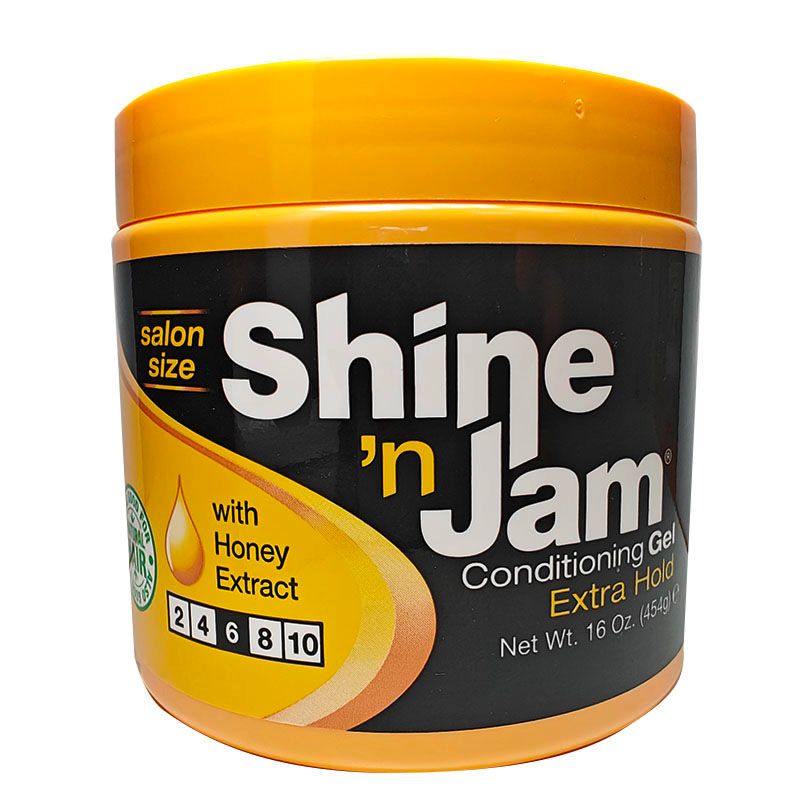 Shine 'n Jam  Hair wax，Braid hair wax，edge control ，no white flaking ，Suitable for braided curly hair1 bottle 454g