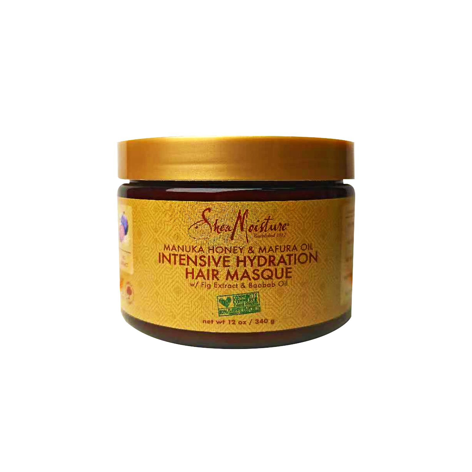 SheaMoisture Natural Manuka Honey and Mavra Oil Intense Moisturizing Hair Mask For Dry, Damaged Hair Deep Conditioning Promotes Hair Growth  1 bottle 340g