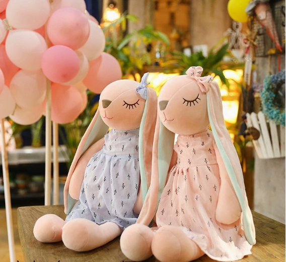 35CM Easter Bunny plush toy "An An Rabbit" - a children's gift, soothing doll, pluCute Bunny Doll, Plush Toy Doll, Baby Soothing Rabbit Doll Sleeping Doll, Stuffed Animals Kids Plushie Doll Toy
