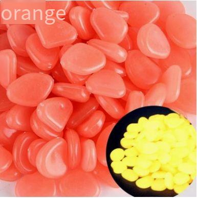 100pcs Glow In The Dark Pebbles, Resin Luminous Stones For Landscape, Garden Paths, Potted Plants, Parks, Aquarium Decor