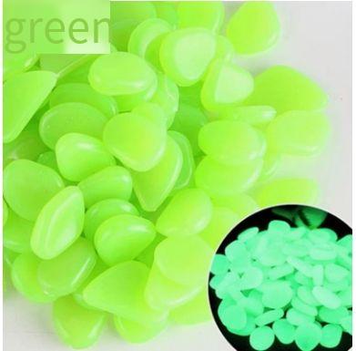100pcs Glow In The Dark Pebbles, Resin Luminous Stones For Landscape, Garden Paths, Potted Plants, Parks, Aquarium Decor