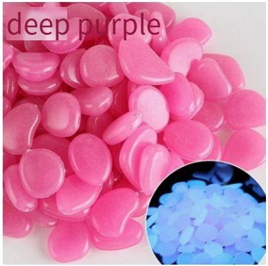100pcs Glow In The Dark Pebbles, Resin Luminous Stones For Landscape, Garden Paths, Potted Plants, Parks, Aquarium Decor