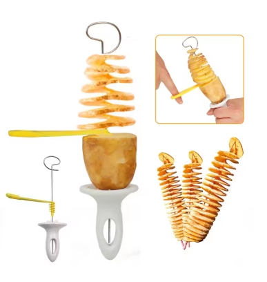 Whirlwind Potato Spiral Cutter Potato Tower Making Machine Vegetable Slicer Creative Vegetable Tools Kitchen Accessories Gadgets