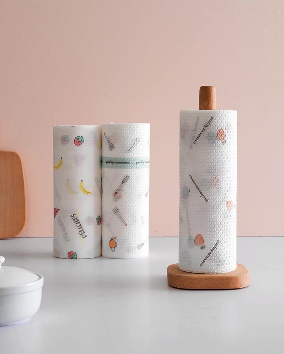 200/50pcs Reusable Kitchen Disposable Rags Non-Woven Cleaning Cloths Washing Dishcloths Rag Cloth Towels Non-stick Scouring Pads