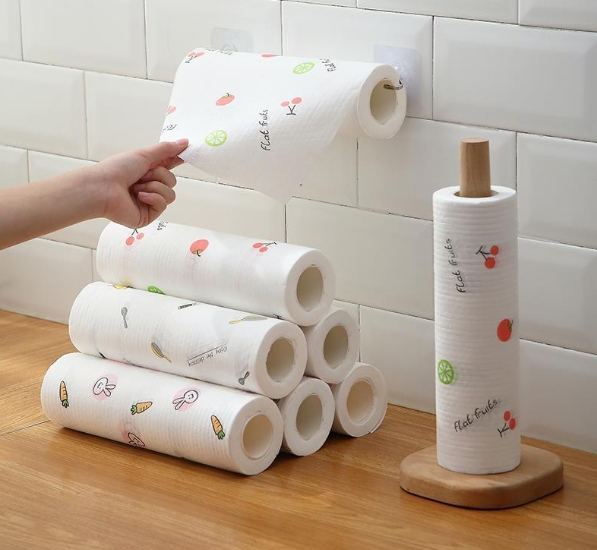 200/50pcs Reusable Kitchen Disposable Rags Non-Woven Cleaning Cloths Washing Dishcloths Rag Cloth Towels Non-stick Scouring Pads