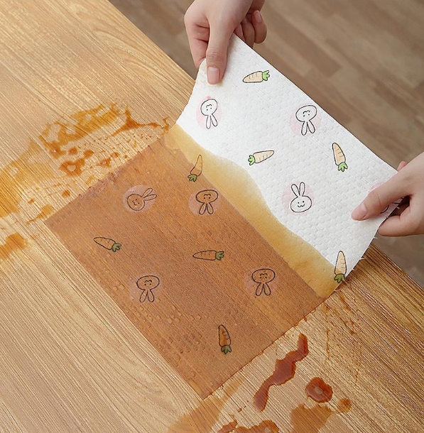 200/50pcs Reusable Kitchen Disposable Rags Non-Woven Cleaning Cloths Washing Dishcloths Rag Cloth Towels Non-stick Scouring Pads