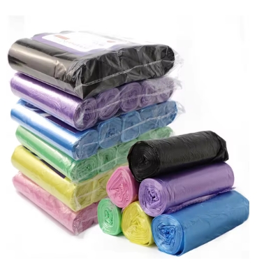 5 Rolls 1 pack 100Pcs Household Disposable Trash Pouch Kitchen Storage Garbage Bags Cleaning Waste Bag Plastic Bag
