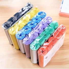 5 Rolls 1 pack 100Pcs Household Disposable Trash Pouch Kitchen Storage Garbage Bags Cleaning Waste Bag Plastic Bag