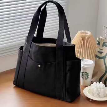 Large Capacity Canvas Tote Bags for Work Commuting Carrying Bag College Style Student Outfit Book Shoulder Bag Shopping Bag