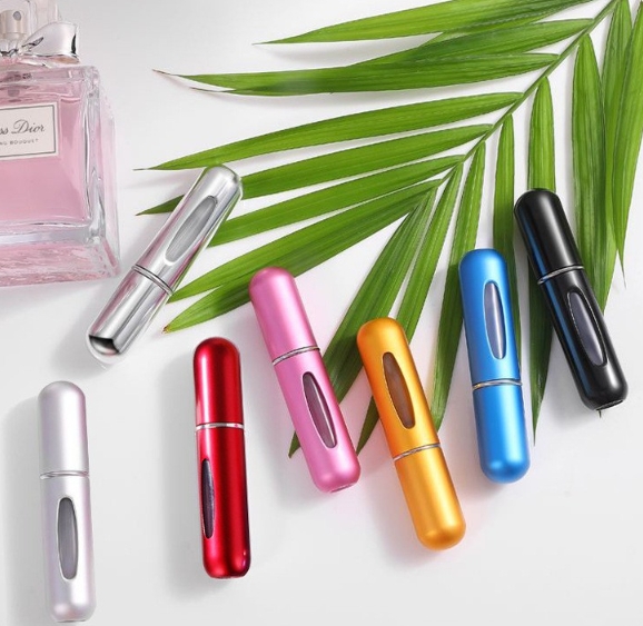 5ml Perfume Refill Bottle Portable Mini Refillable Spray Jar Scent Pump Empty Cosmetic Containers Atomizer for Travel Tool Hot