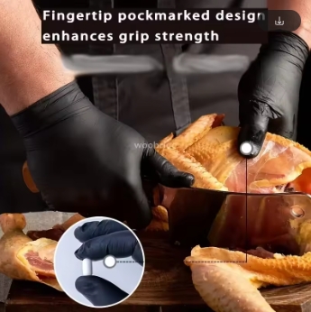 50pcs/100pcs Gloves Black Washing Xl Tableware Disposible Latex Free PVC Gloves Housework Car Industry Gardening Pet Care Cooking Tools