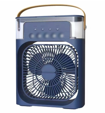 Portable Humidifier Fan Air Conditioners USB Electric Fan LED Night Light Water Mist Fun 3 In 1 Air Cooler Humidifie For Home