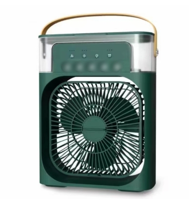 Portable Humidifier Fan Air Conditioners USB Electric Fan LED Night Light Water Mist Fun 3 In 1 Air Cooler Humidifie For Home