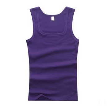 Hot Sale Summer Male clothes Women Basic Elastic tank top Pure Cotton Sleeveless Men's t-shirt Bodybuilding Fitness T-shirt