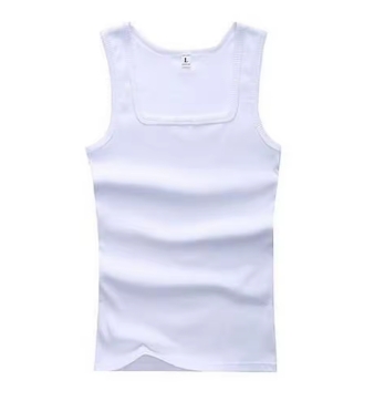 Hot Sale Summer Male clothes Women Basic Elastic tank top Pure Cotton Sleeveless Men's t-shirt Bodybuilding Fitness T-shirt