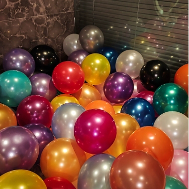 95PCS pieces metal balloon Gold Silver Chrome Ballon Wedding Decoration white black Macaron Birthday Party Supplies