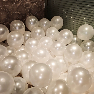 95PCS pieces metal balloon Gold Silver Chrome Ballon Wedding Decoration white black Macaron Birthday Party Supplies